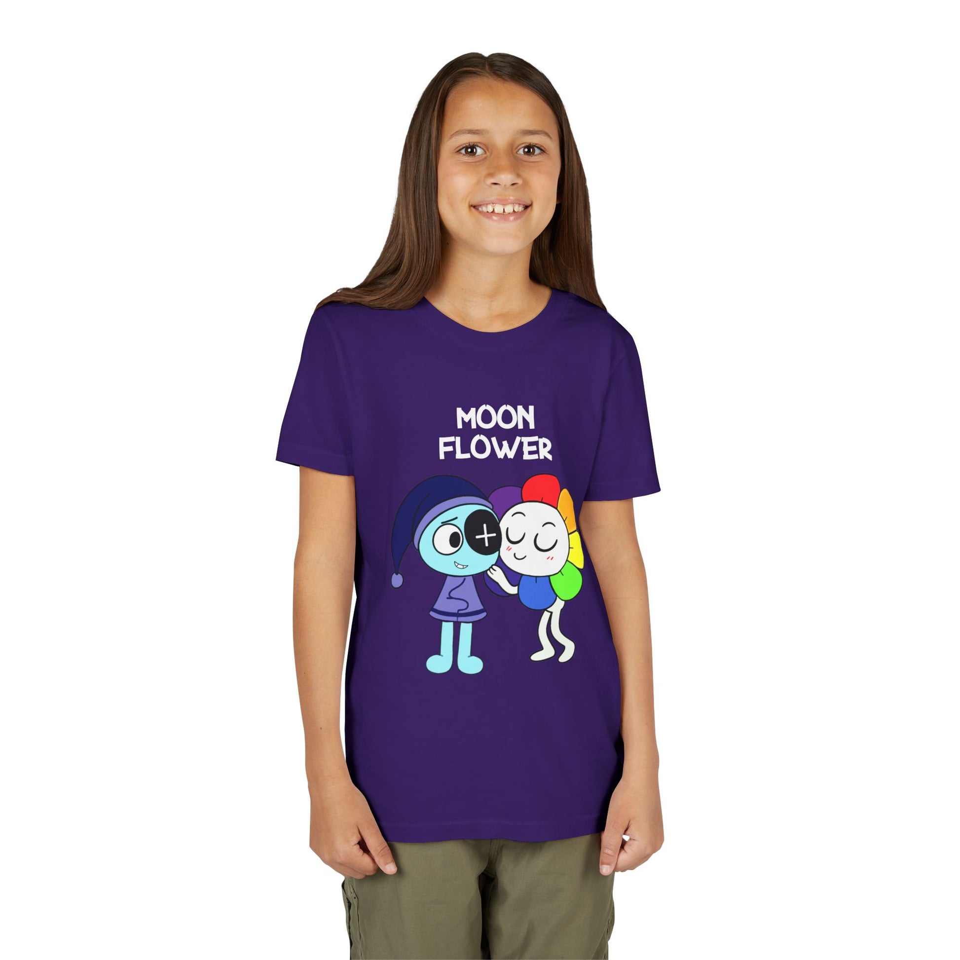 MoonFlower Toon Kids T-Shirt – Astro and Dandy | Dandy’s World Horror Tee