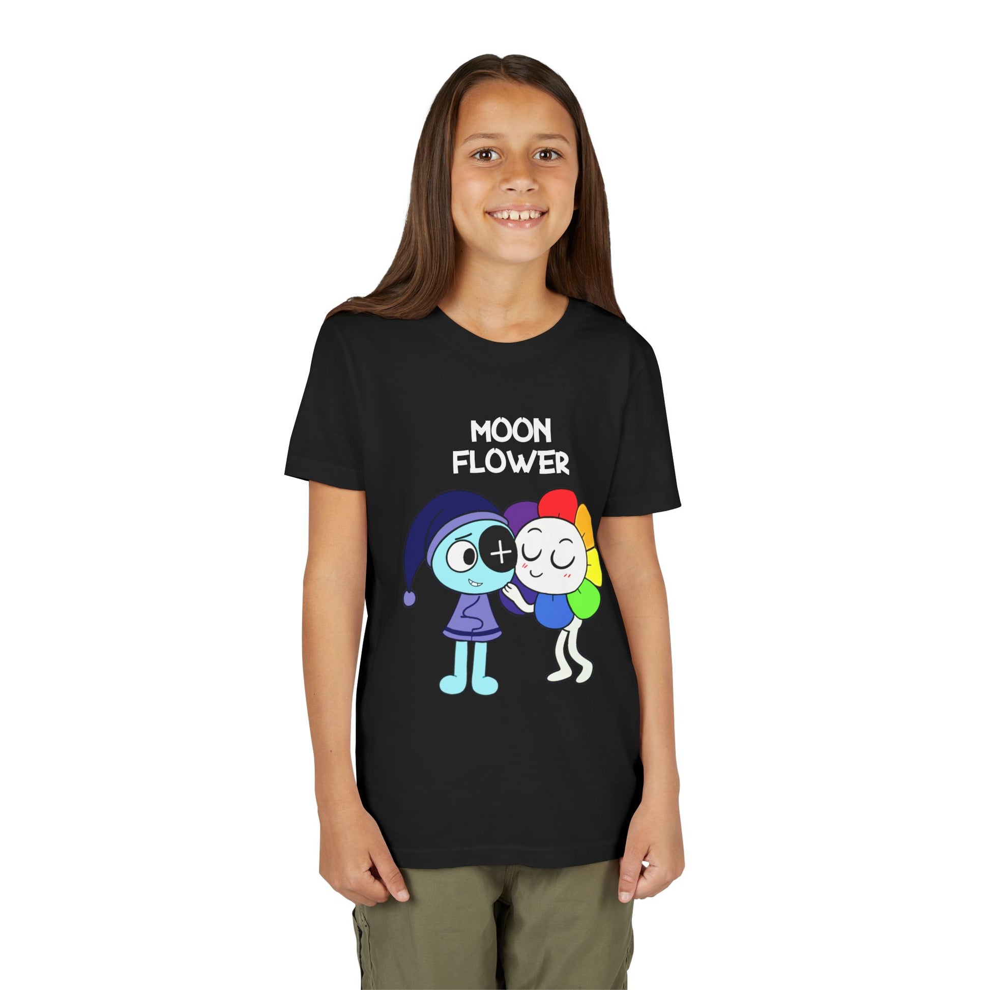 MoonFlower Toon Kids T-Shirt – Astro and Dandy | Dandy’s World Horror Tee