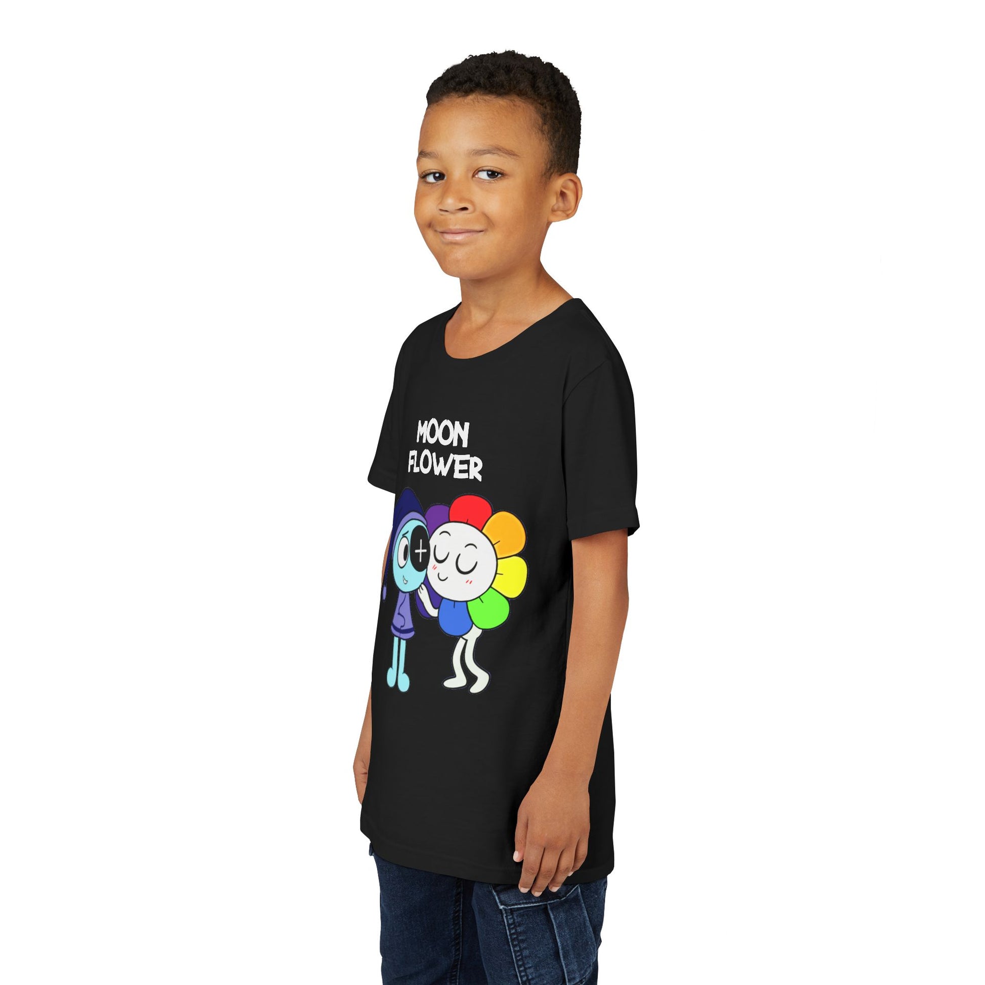 MoonFlower Toon Kids T-Shirt – Astro and Dandy | Dandy’s World Horror Tee
